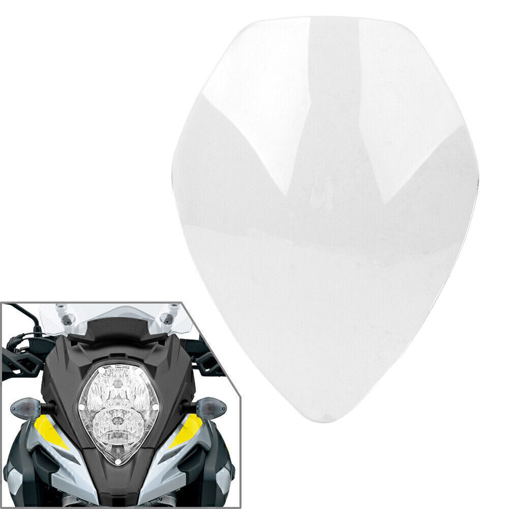 Headlight Guard Shield Screen Cover for Suzuki V-Strom DL650/1000 2017-19 Clear