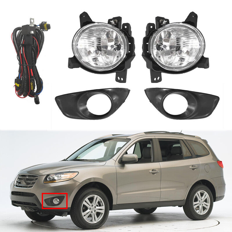 1 Set Fog Lamp for Hyundai Santa Fe Santafe 2.4 2009-2012 With Bulb/harness