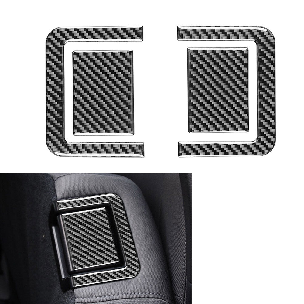 4Pcs Rear for Seat Adjustment Panel Cover Trim Fit for Toyota Tundra 2014-2021 Black ne