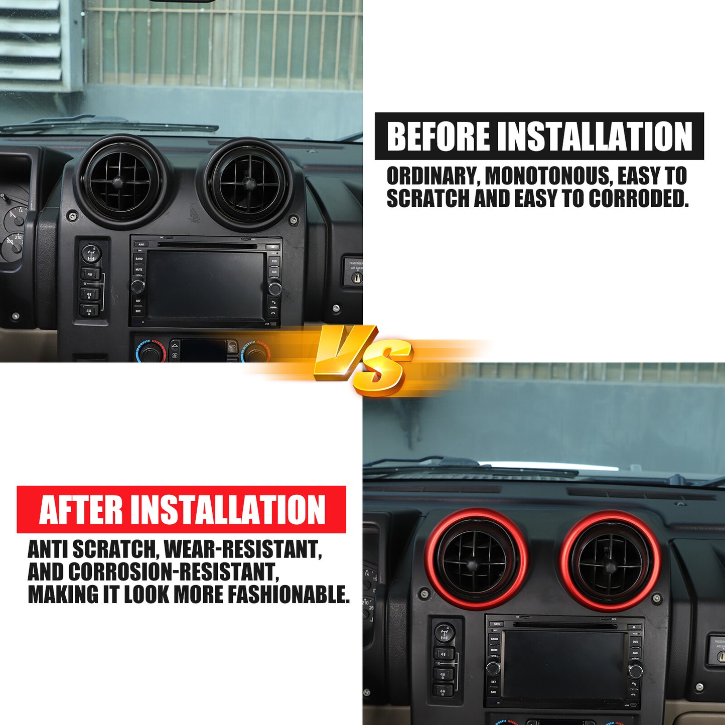 Steering Wheel Switch Button Cover Set for Land Rover Discovery Sport 2015 - 2019- v