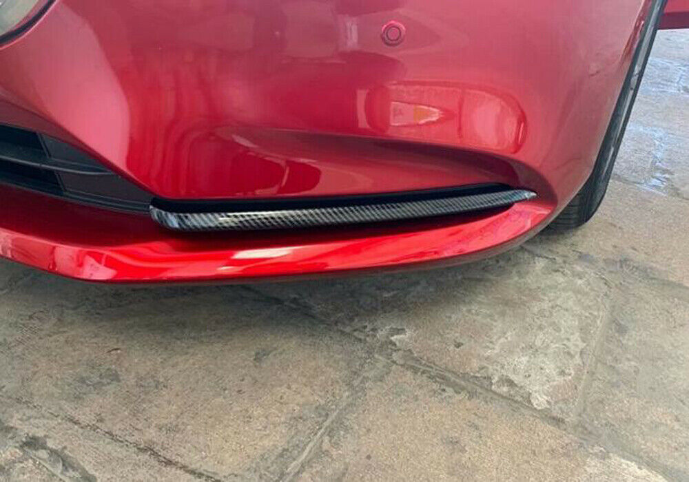 For Mazda6 Atenza 2018-2021 Carbon Fiber Look Front Fog Light Lamp Eyelid Trim