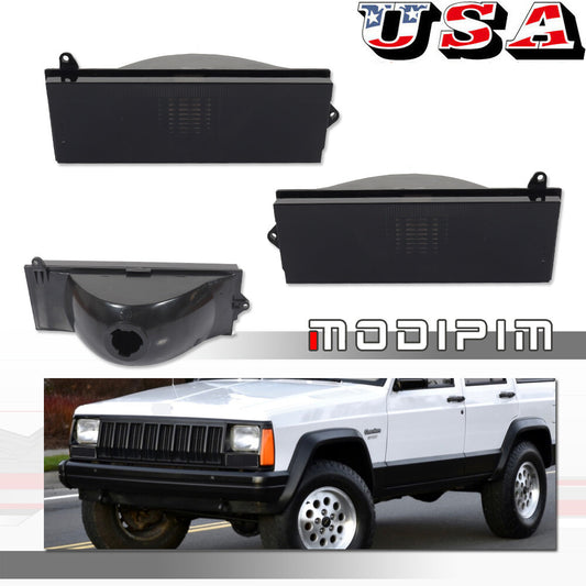 For 84-96 for Jeep Cherokee and 86-92 Comanche front corner signal light housing set - v
