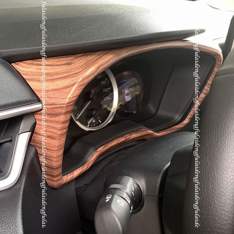 for Toyota for Corolla 2019-2023 Wood Grain Inner Dashboard Panel Frame Cover Trim