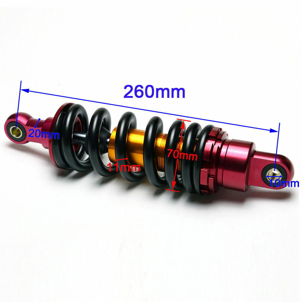 260mm 10.23-inch 10mm rear shock absorber ABSORBER SUSPENSION DIRT PIT PRO bicycle
