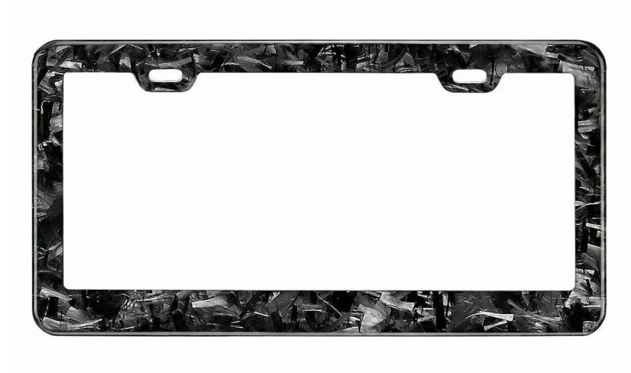 Car license plate frame cover cap rear trunk forged carbon fiber suitable for Volvo