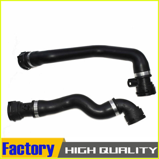 2-Piece Radiator Coolant Hose Top Cover + Bottom Cover for 528i 525i 530i 11531705223- n