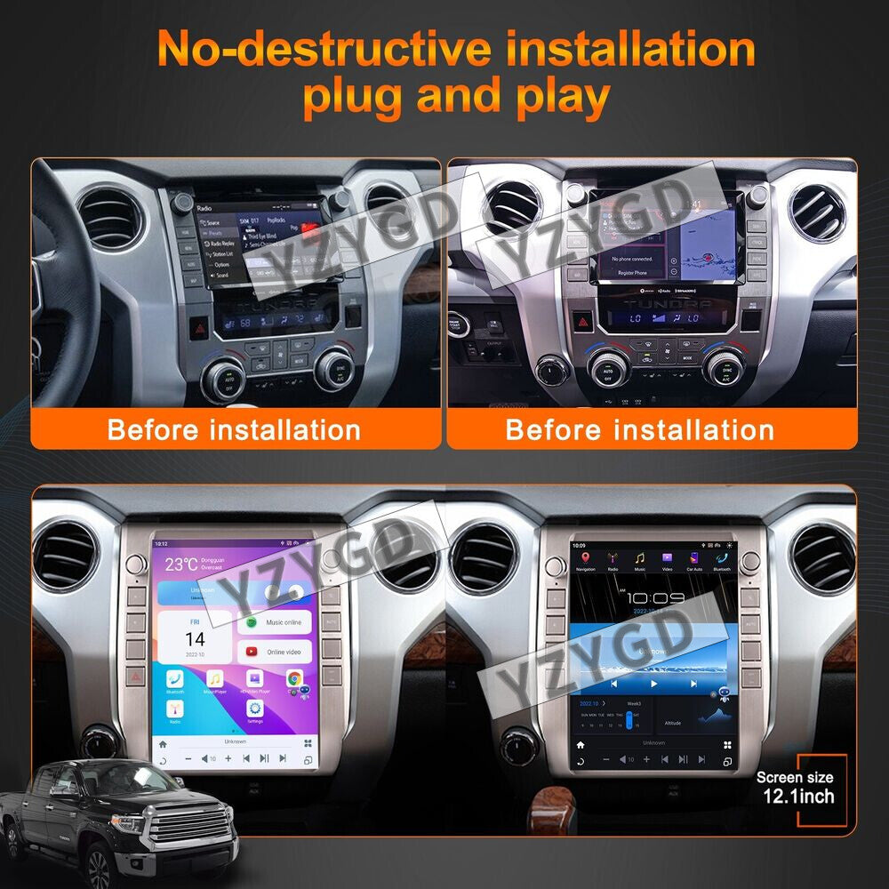 for Toyota Tundra 2014-2019 Stereo Android Car Radio CarPlay Receiver Screen