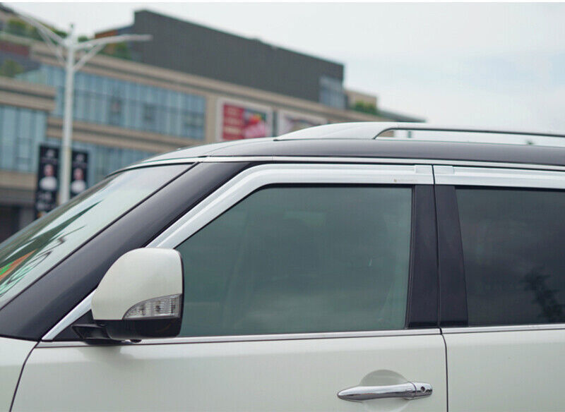 for Nissan Armada 2017-2024 silver Window Wind Visors Rain Guard Vent Deflectors