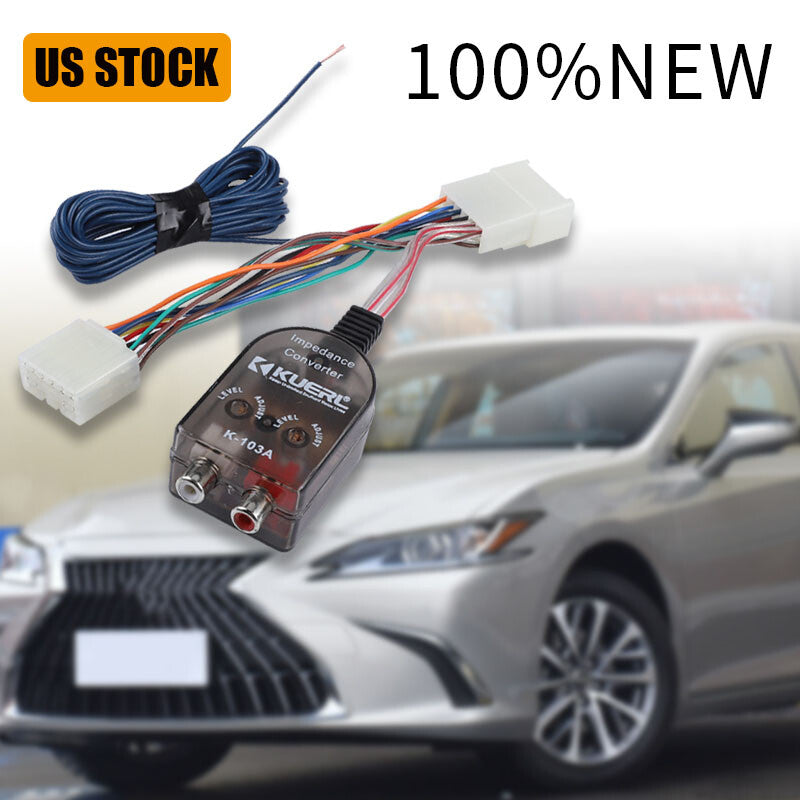 Add An Amplifier Adapter w/Amp Turn On Wire for select for Toyota for Lexus for Scion for Subaru