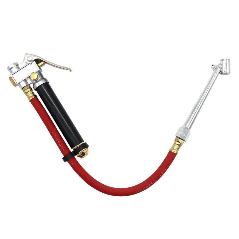 Car Air Tire Gun Gauge Meter Hose Diagnostic Pressure Filler Chuck Inflator Tool