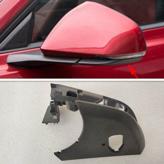 Matte Black ABS Left Side Mirror Housing Bottom Frame for Ford for Mustang 2015-2021