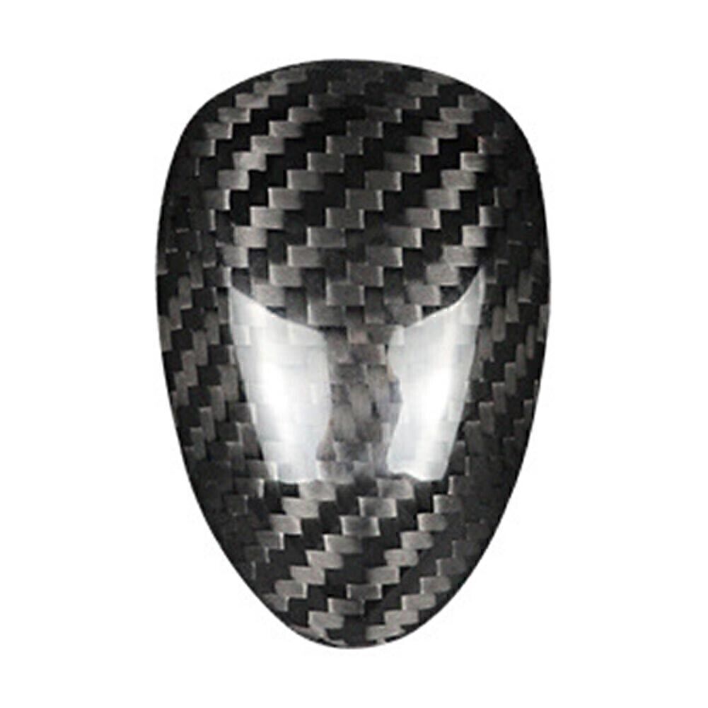 Black Carbon Fiber Gear Shift Knob Head Cover Trim Fit for Cadillac ATS 2013 2014-19