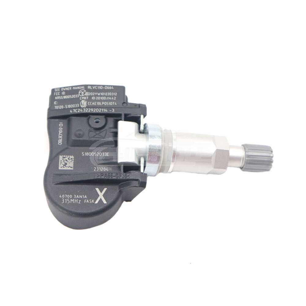 1x 40700-3AN1A New TPMS Tire Pressure Sensor for Nissan Leaf Sentra Versa 315Mhz