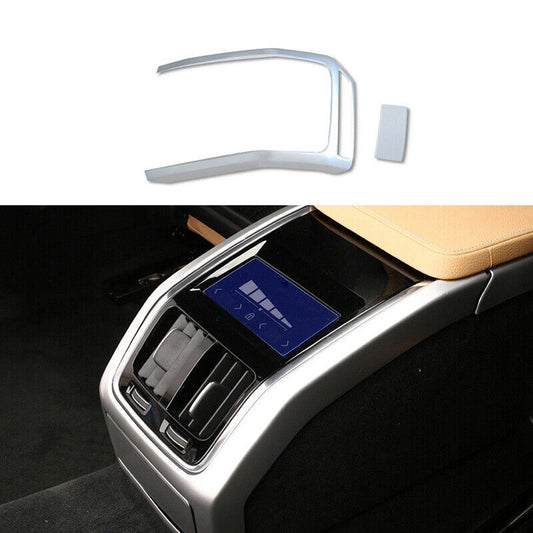 for Volvo S90 2017-2022 Silver interior Rear Air Outlet Vent Frame cover Trim