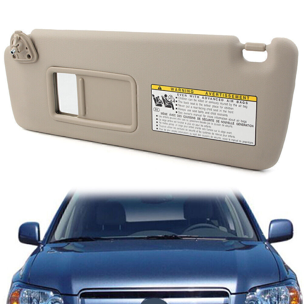 for Toyota Highlander Gas 2004-2007 2006 05 74320-48260-A0 Sun Visor Left Beige