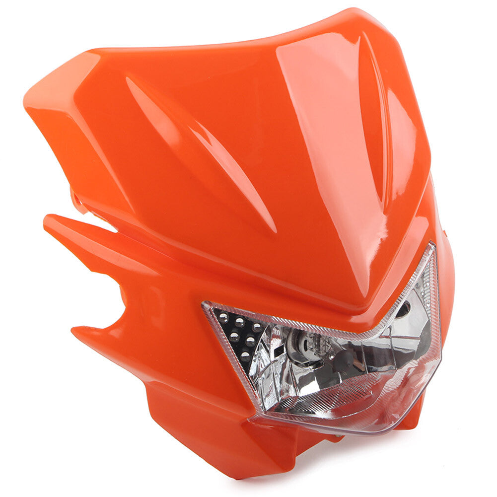 Dirt Bike Scheinwerfer Lampe Verkleidung Hi/Lo passend f¨¹r Street Fighter Orange