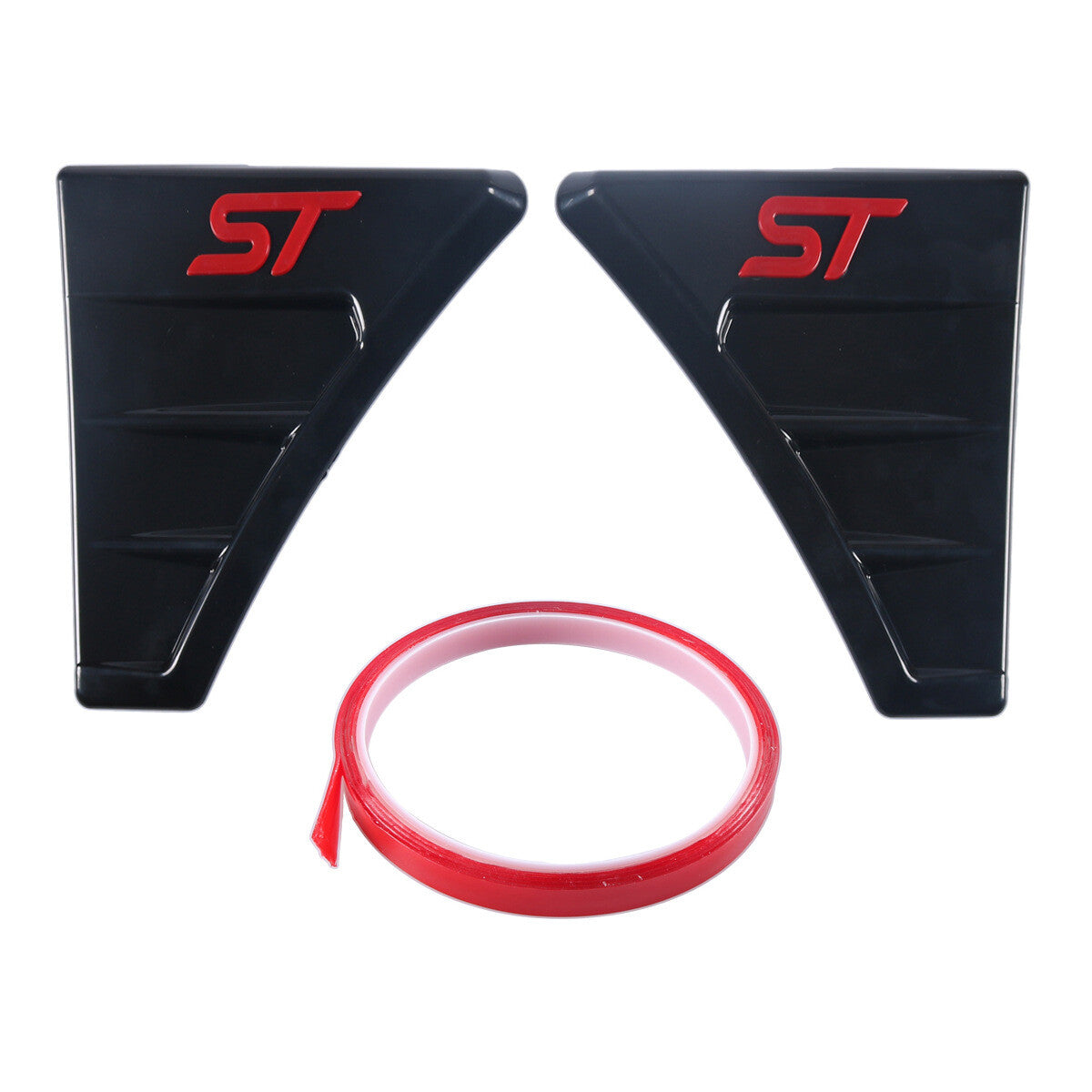 2-Piece Black Wing Vent Side Intake Decals for Focus MK3 Mk2 n
