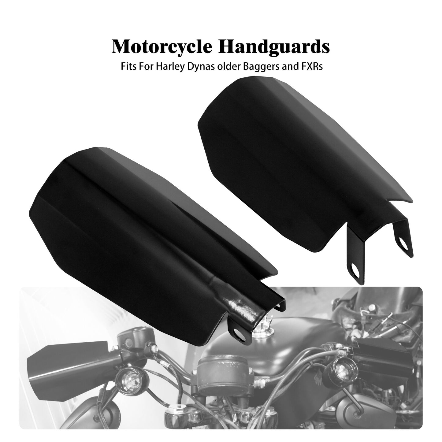 Handle Bar Hand Guards Protector Wind Deflector Shield Cover Fit for Harley Q