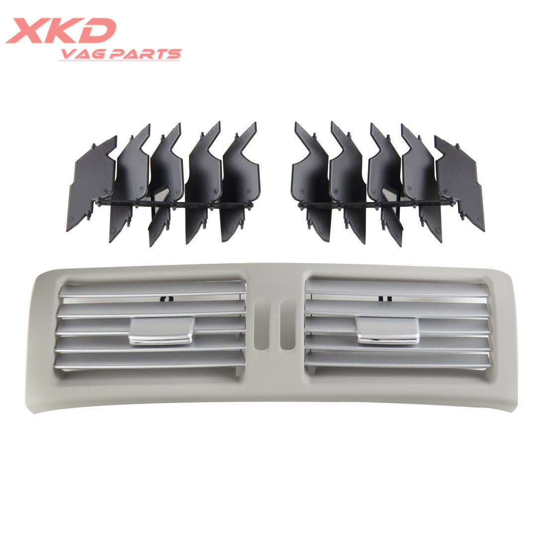 Gray Center Dashboard AC Air Outlet Vent Set Fit for Mercedes-Benz R350 R500 Q