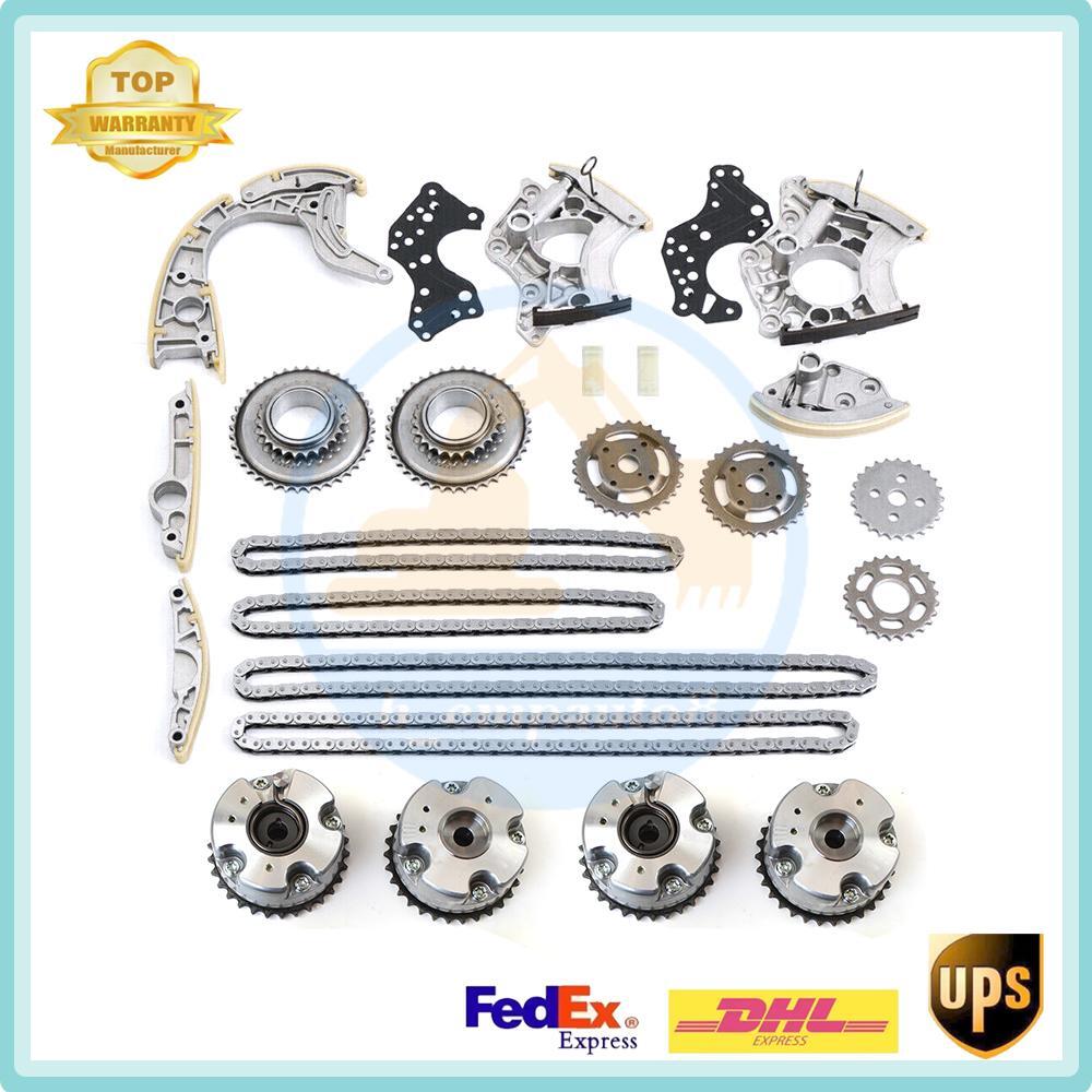 Timing Chain Kit +4X Camshaft Adjusters for Audi Q7 A6 for A8 S5 4.2L BVJ for VW Touareg