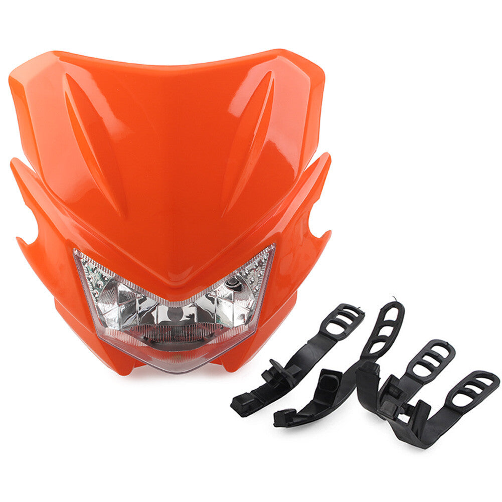 Dirt Bike Scheinwerfer Lampe Verkleidung Hi/Lo passend f¨¹r Street Fighter Orange