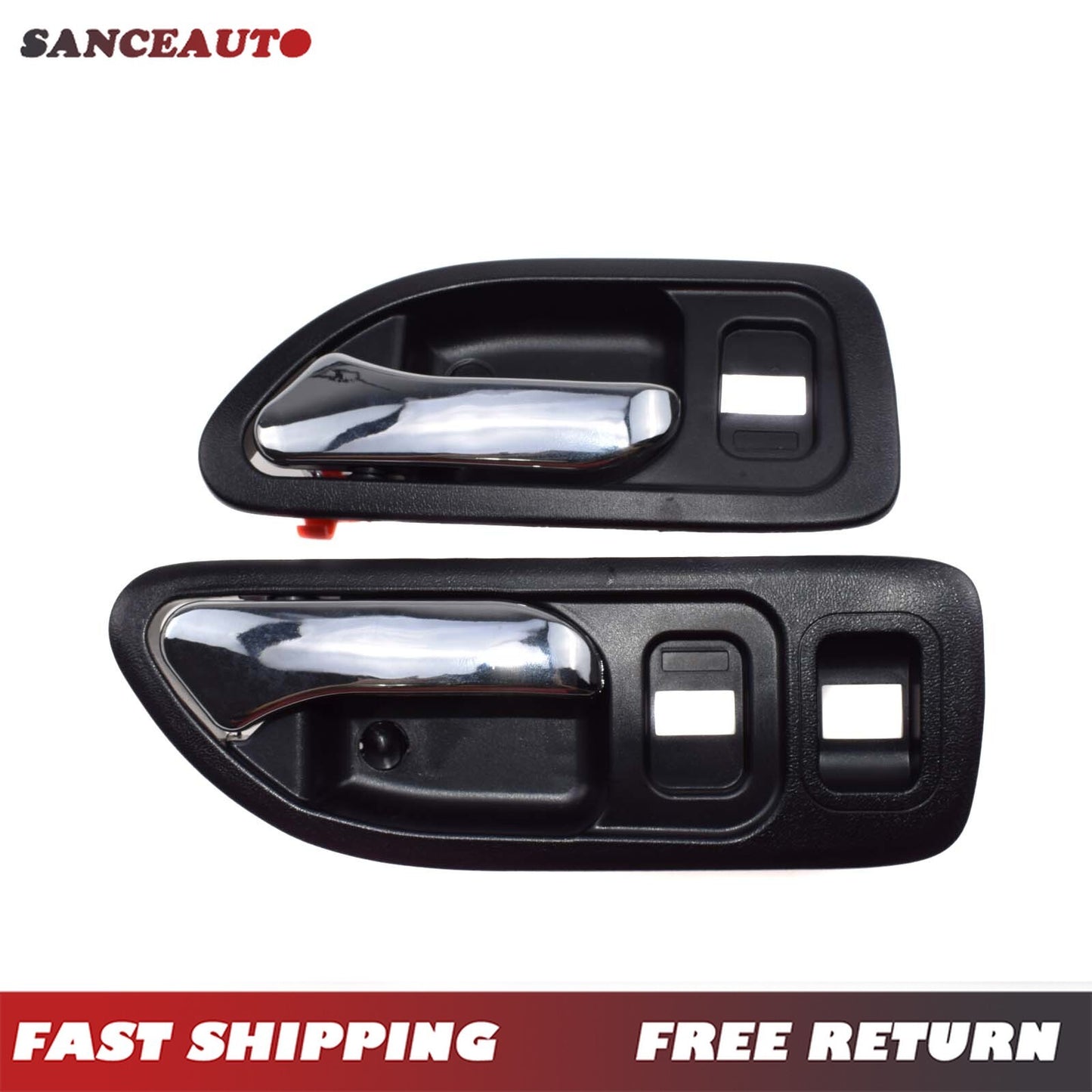 2-piece chrome interior door handle set for front left, suitable for 94-97 for Honda Accord n