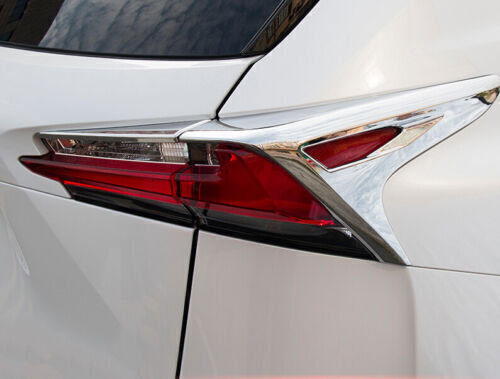 Chrome Rear Tail Light Lamp Cover Trim Decor for Lexus NX200t 300 300h 2015-2021