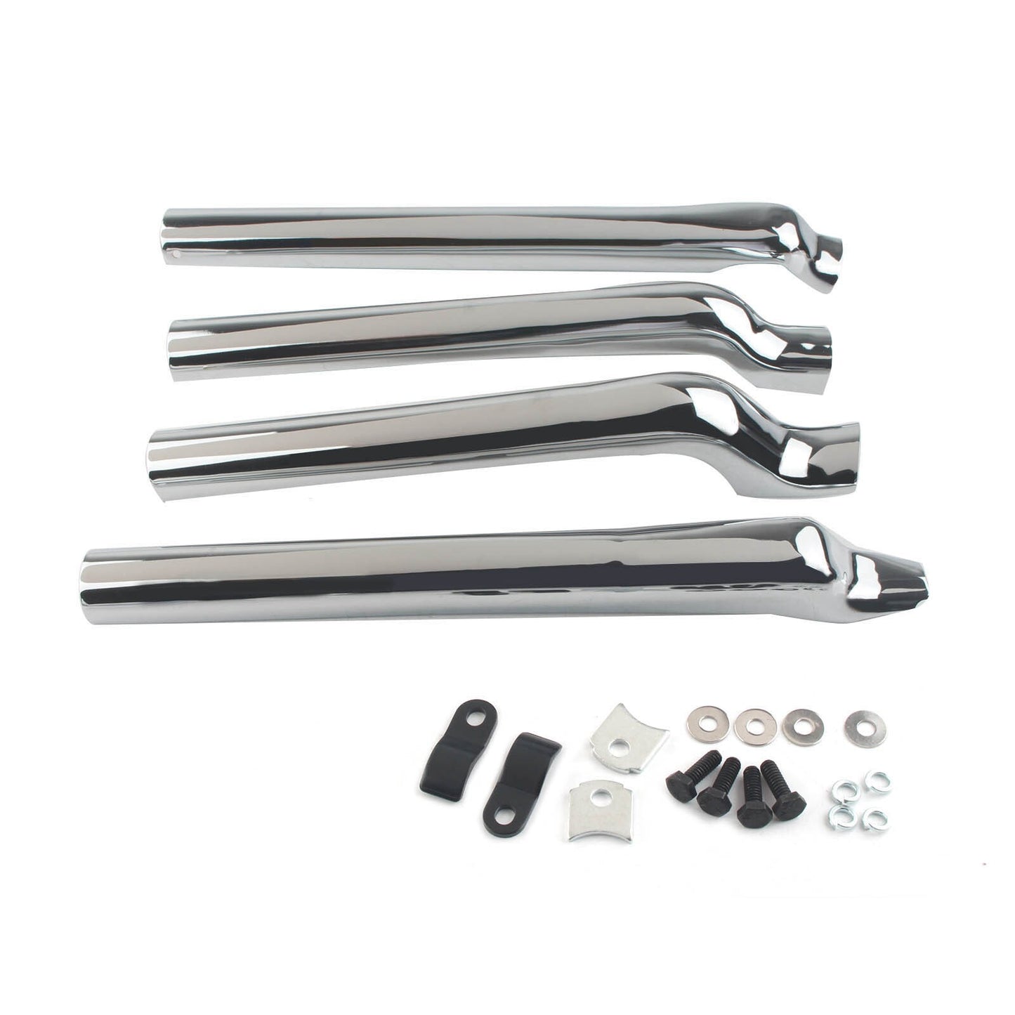 Fit for Harley Heritage Softail Classic FLSTC Chrome Rear Swingarm Tube Covers Q