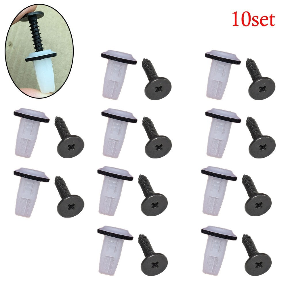 10 Set Car Wheel Arch Fender Lining Screw Grommets Clips For 90103TA0000 v