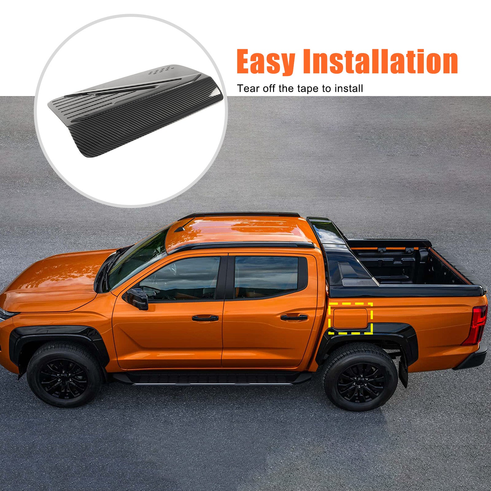 Carbon ABS fuel tank cap suitable for Triton MR 4Dr L200 2024-2025 n