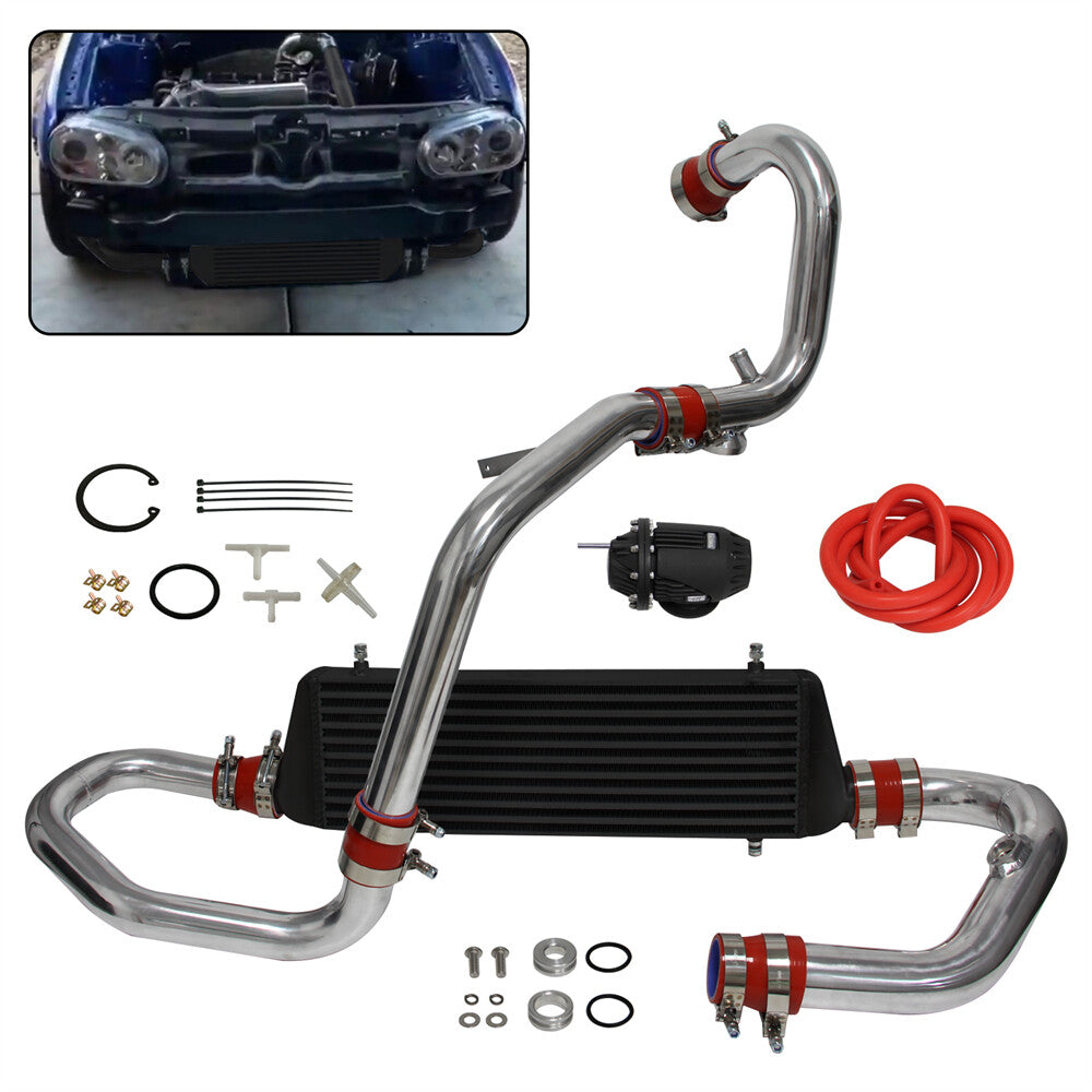 Intercooler Kit Pipes + BOV for VW for Jetta for Golf GTI GL GLI GLS 1.8T 1998-2005 Red
