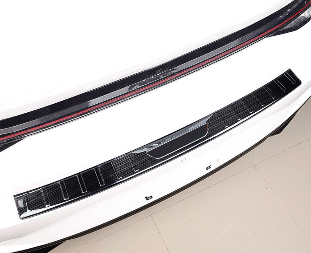 for Hyundai for Elantra 2021+ Steel Black Outer Rear Bumper Protector Sill Trim n
