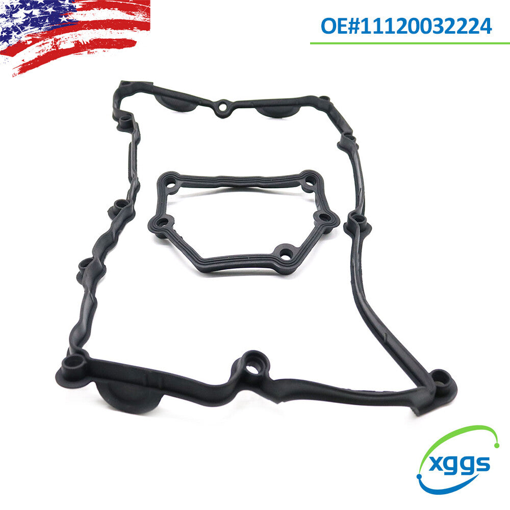 2-piece engine valve cover gasket kit for BMW 120I 2007-2012 0 032 224 11120032224