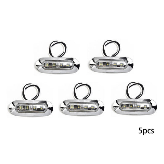 5x Marine Boat LED Courtesy Lights Cabin Deck Walkway Stair Light White 12V -24V v