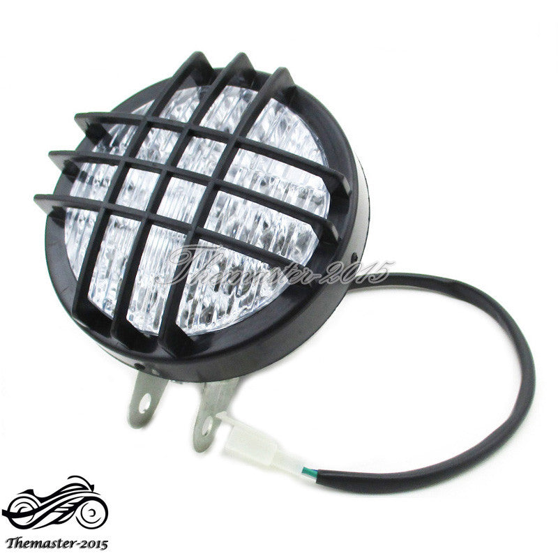 12V LED Head Light Headlight For ATV Quad 50-200cc Go Kart Roketa SunL Taotao Q