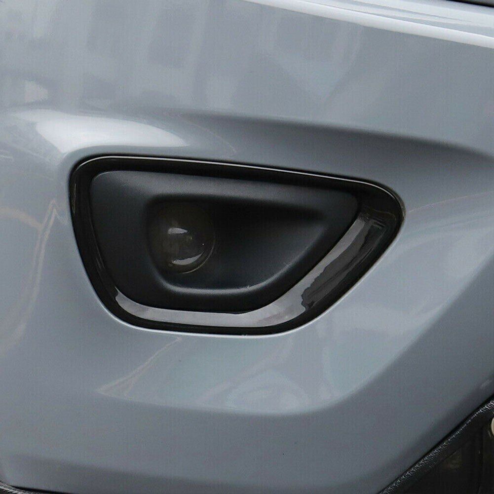 for Jeep Grand Cherokee 2017-2021 Black ABS Front Fog Light Lamp Cover Trim 2Pcs
