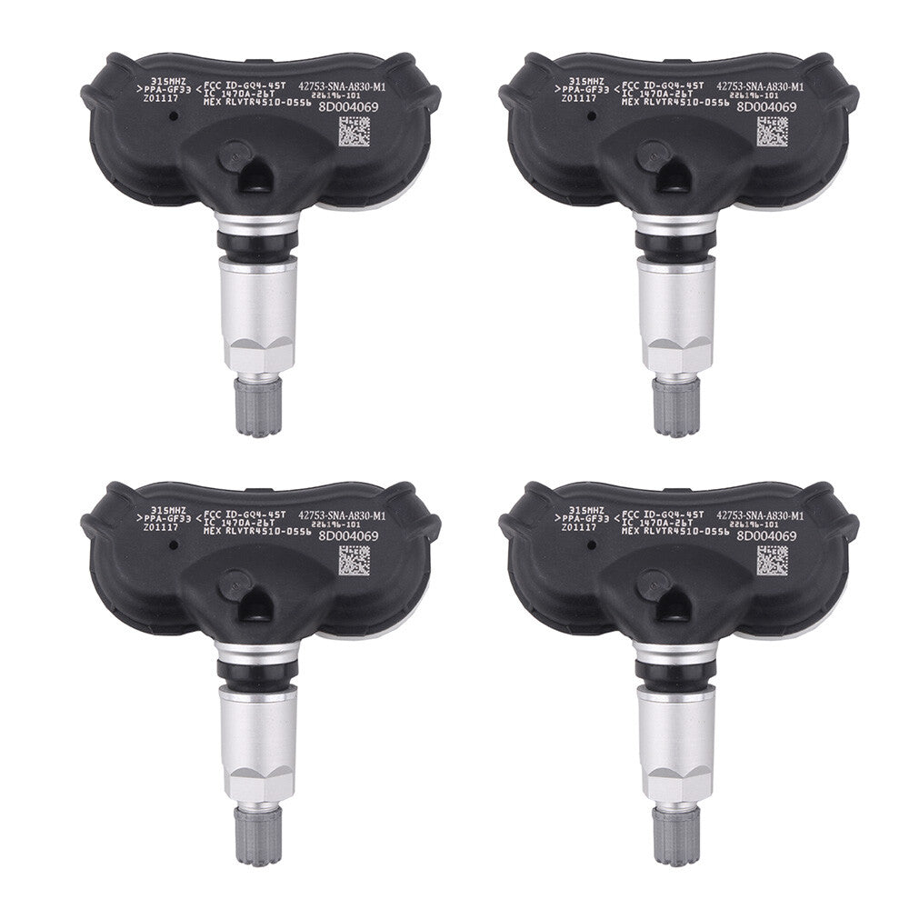 TPMS 42753-SNA-A83 Tire Pressure Sensor 315MHz for Honda FIT ELEMENT 4PCS Q