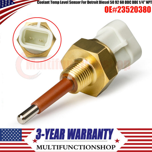 23520380 Coolant temperature and level sensor suitable for Detroit diesel 50 92 60 DDC DDE 1/4 NPT