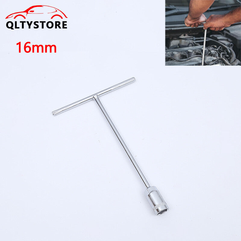 1Pc 16mm Metric T-Handle T Handle 45Steel Socket Wrench Tool For Car Motorcycle
