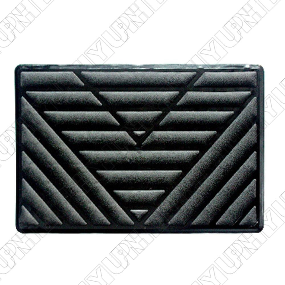 Universal Car Floor Carpet Mat Patch Foot Rest Heel Scuff Plate Pedal Pad Black Q