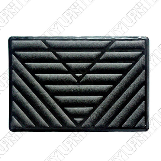 Universal Car Floor Carpet Mat Patch Foot Rest Heel Scuff Plate Pedal Pad Black Q