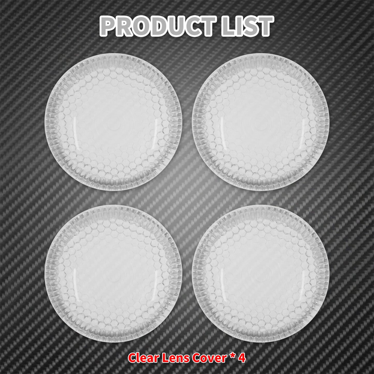 4 Clear Bullet Turn Signals Light Lens Cover Fit for Harley Dyna Softail Touring