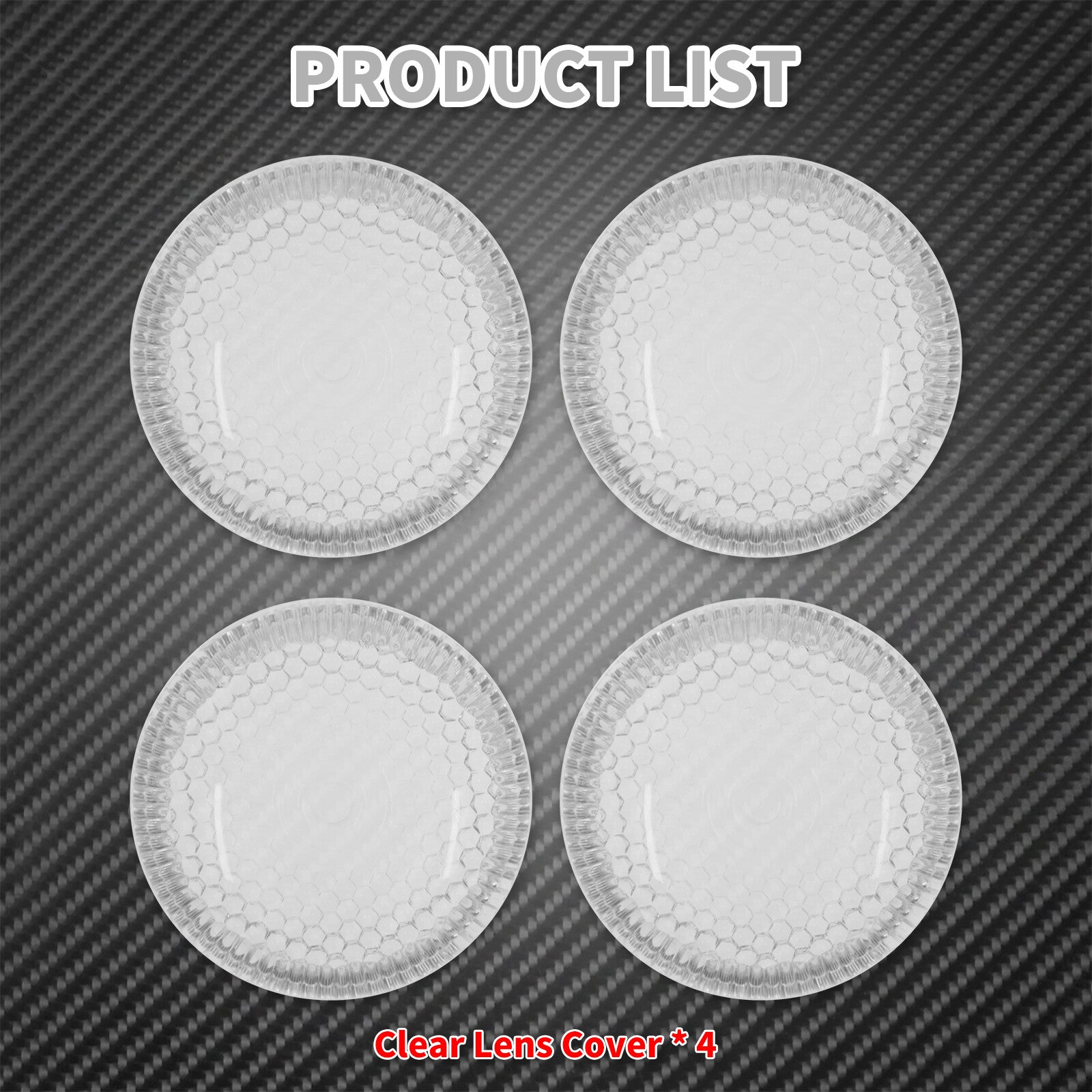 4 Clear Bullet Turn Signals Light Lens Cover Fit for Harley Dyna Softail Touring