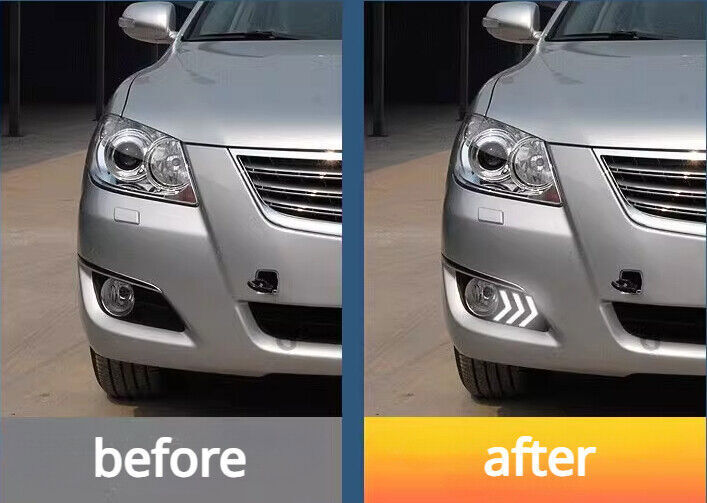 for Camry 2007-2009 LED Front Bumper Running Light Turn Signal Fog Light n