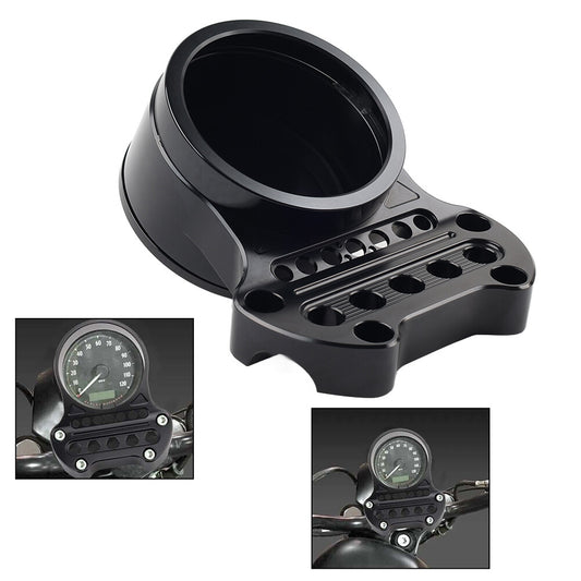 for Harley Sportster XL1200 XL883 Speedometer Bracket Relocation Indicator Clamp