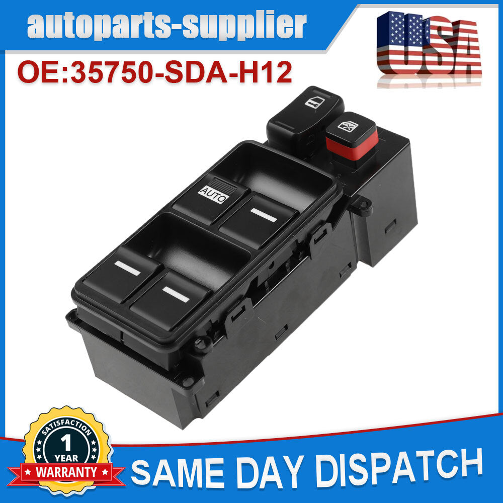 Master Power Window Door Control Switch Driver Side for 2003-2007 for Honda Accord