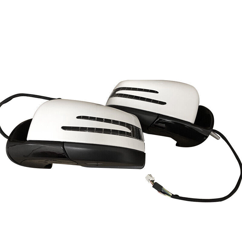 For 2005-2011 for Mercedes-Benz M GL class ML63 ML350 Pair White Side Door Mirror
