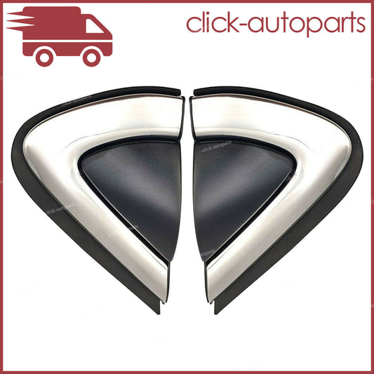 Pair RHLH Rearview Mirror Finisher Triangle Cap Trim Fender For 17-19 for Honda CRV Q