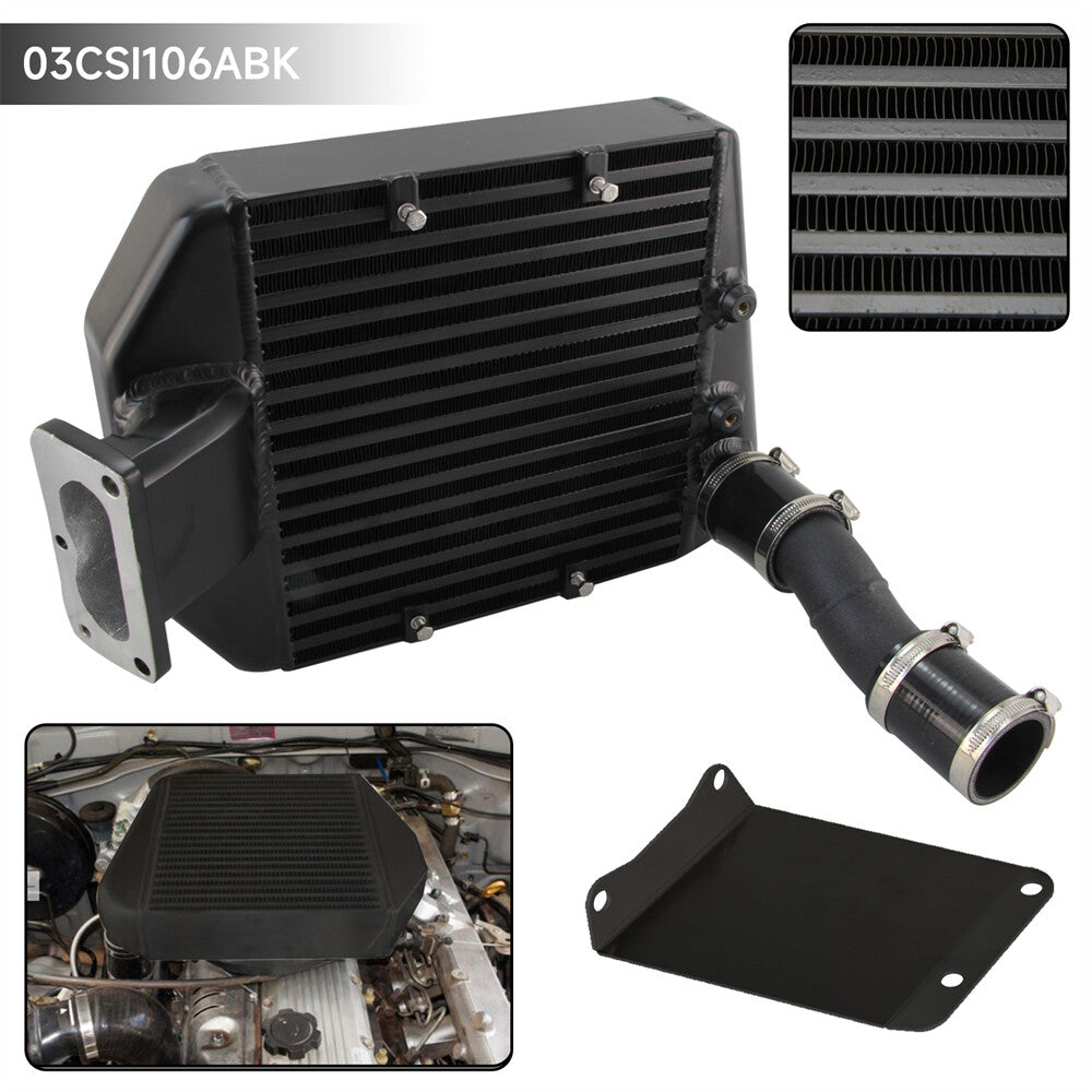 Top Mount Intercooler Kit for Toyota Landcruiser 80/100 Ser. 1HD-T HDJ80 4.2L BK