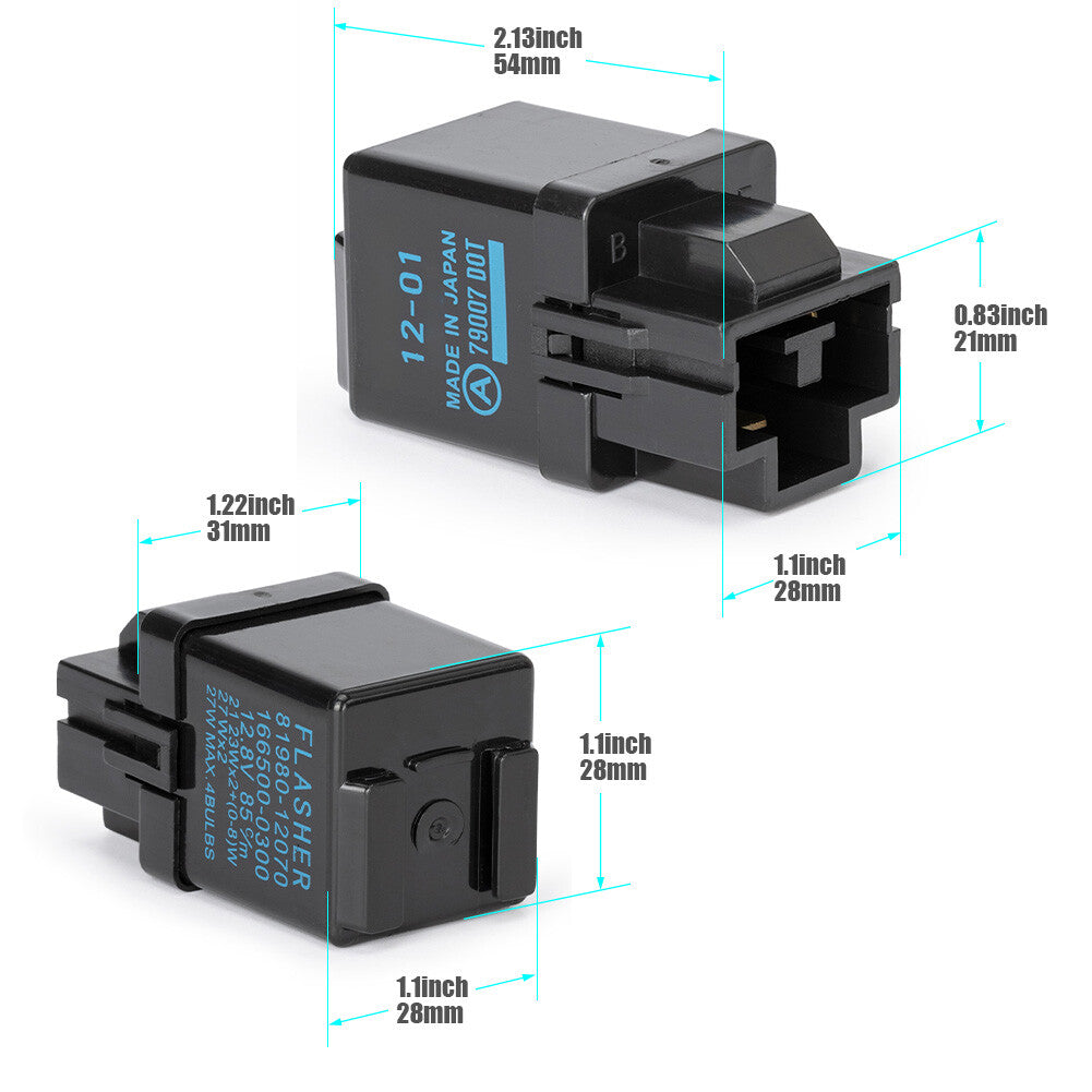3-pin hazard relay with turn signals and flashing lights 81980-12070 is suitable for Toyota RAV4 for Sienna and for Lexus .